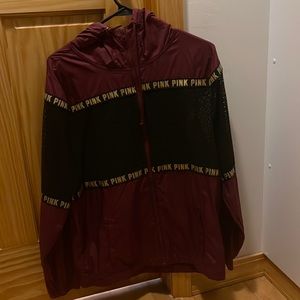 Pink windbreaker never worn size extra small